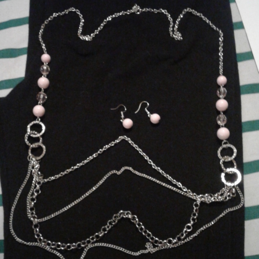 Necklace and earrings
